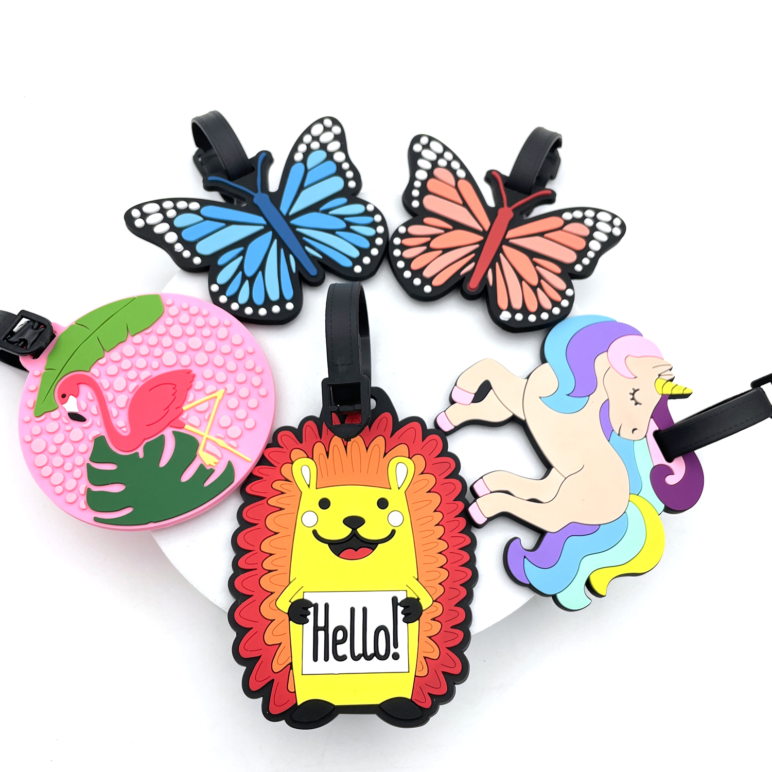 Travel Accessories Sale - 1PC PVC Soft Rubber Luggage Tags