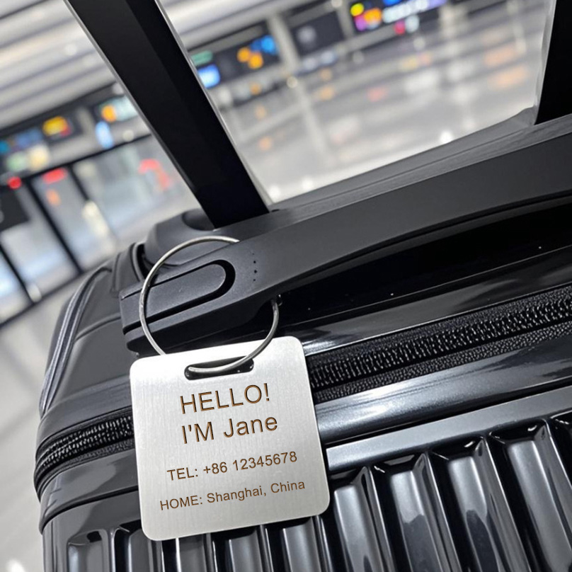 Custom Name Luggage Tag Laser  - مراجعة Travel Accessories Sale وسعره