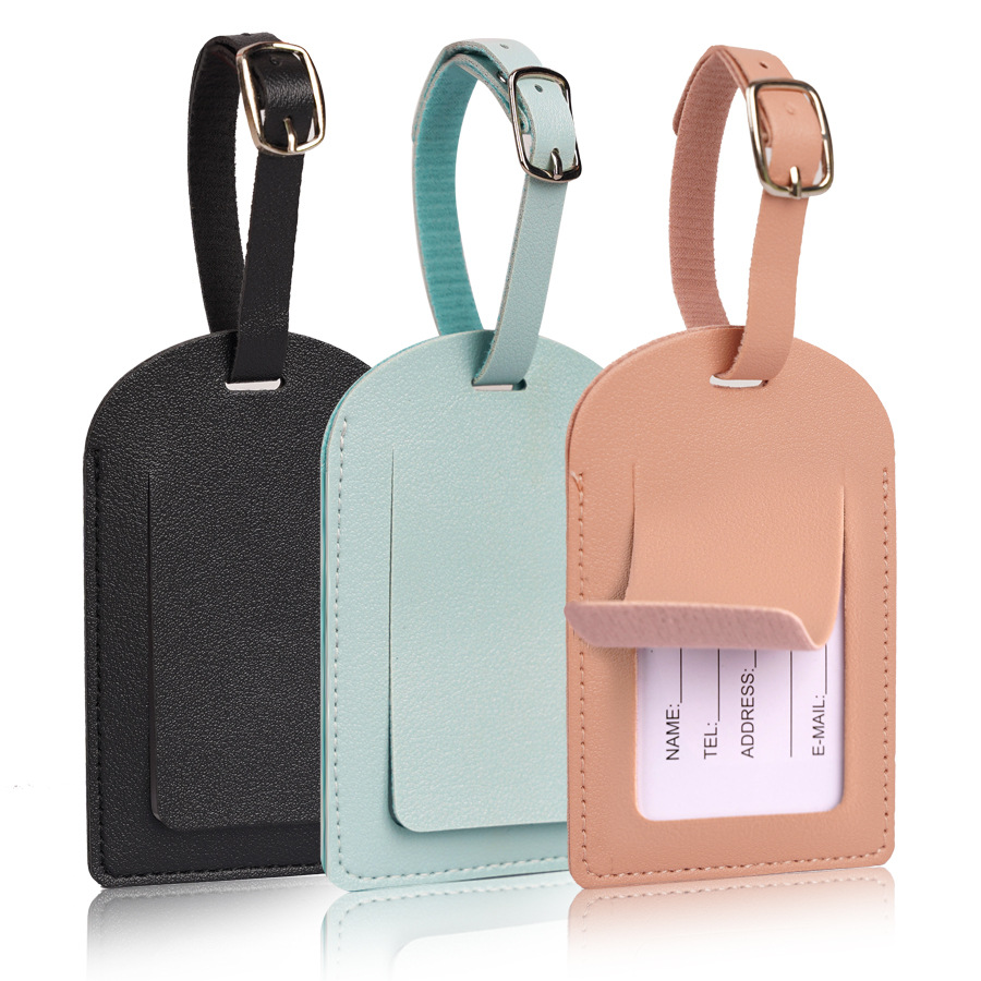 Women Men Luggage Tags PU Leat - مراجعة Travel Accessories Sale وسعره