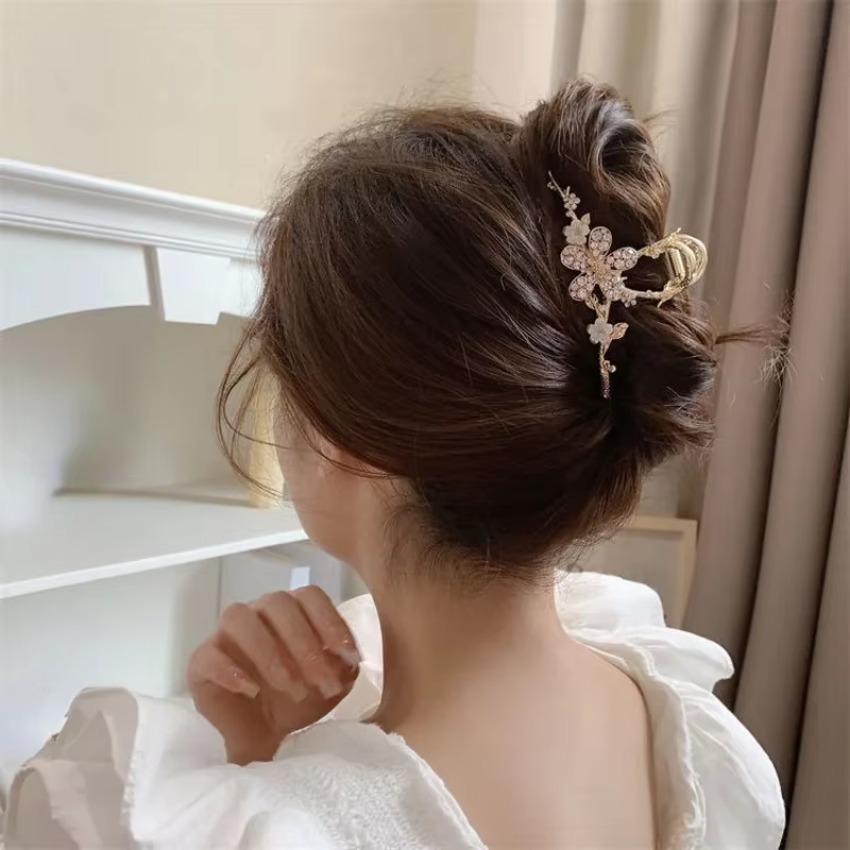 1 Pcs Metal Hair Claw Pearl Ha - مراجعة Travel Accessories For Girls وسعره