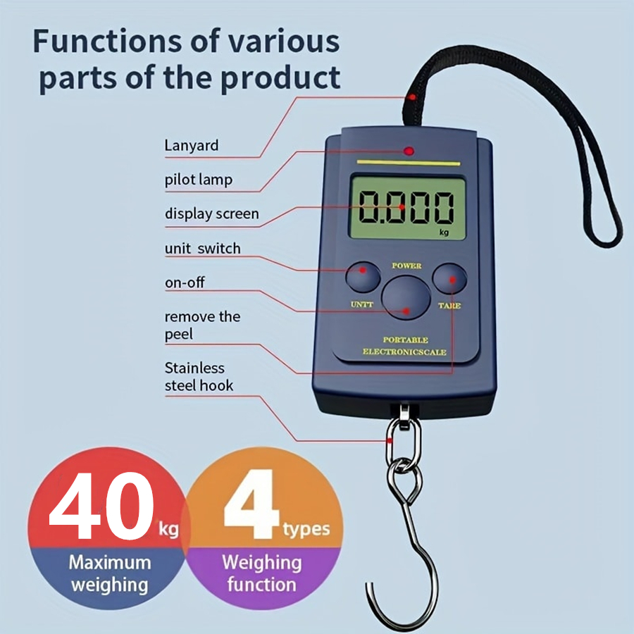 40kg Multifunctional Mini Elec - مراجعة Travel Accessories Electronics وسعره