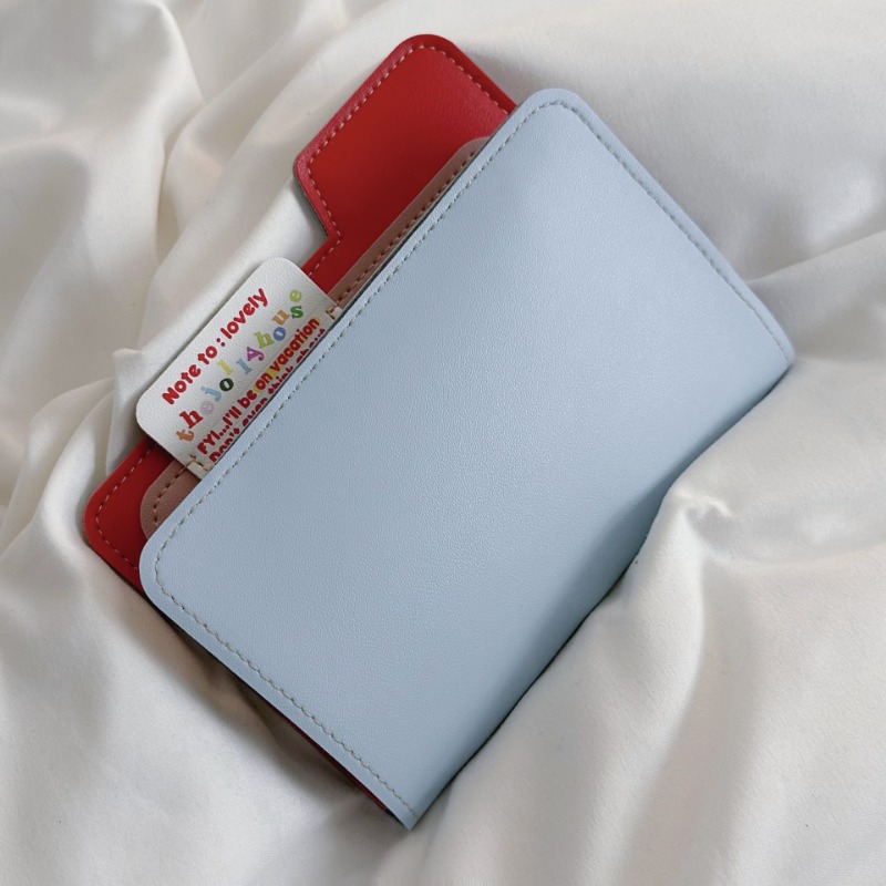 Ins Color Block Passport Holde - مراجعة Travel Accessories Pouch For Women وسعره