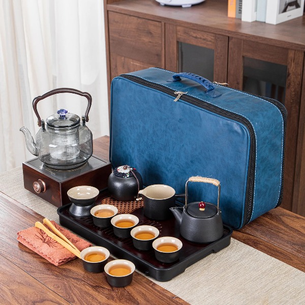 New Portable Travel Tea Set, O - مراجعة Portable Travel Kettle وسعره