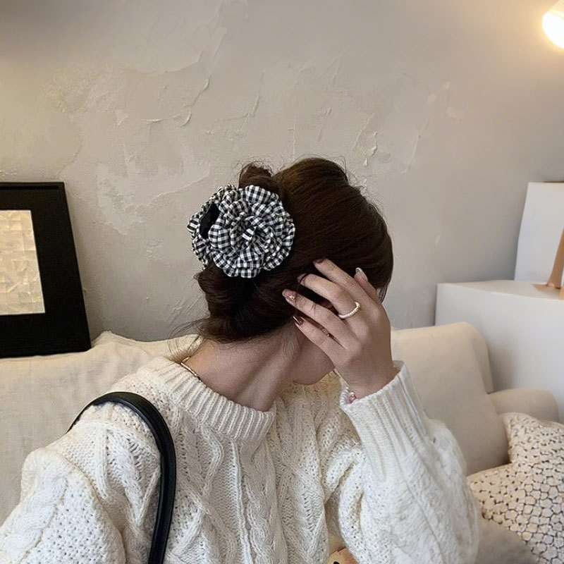 Luxury Houndstooth Flower Hair - مراجعة Travel Accessories For Girls وسعره