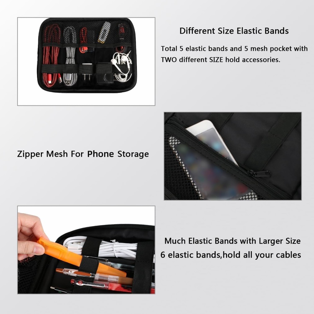 Electronics Organizer Travel C - مراجعة Travel Accessories Electronics وسعره