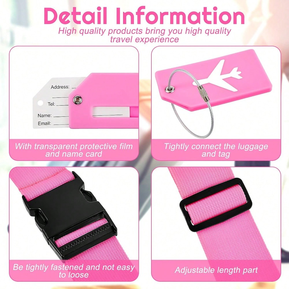 Luggage Strap Set with Luggage - مراجعة Travel Accessories In Bulk وسعره