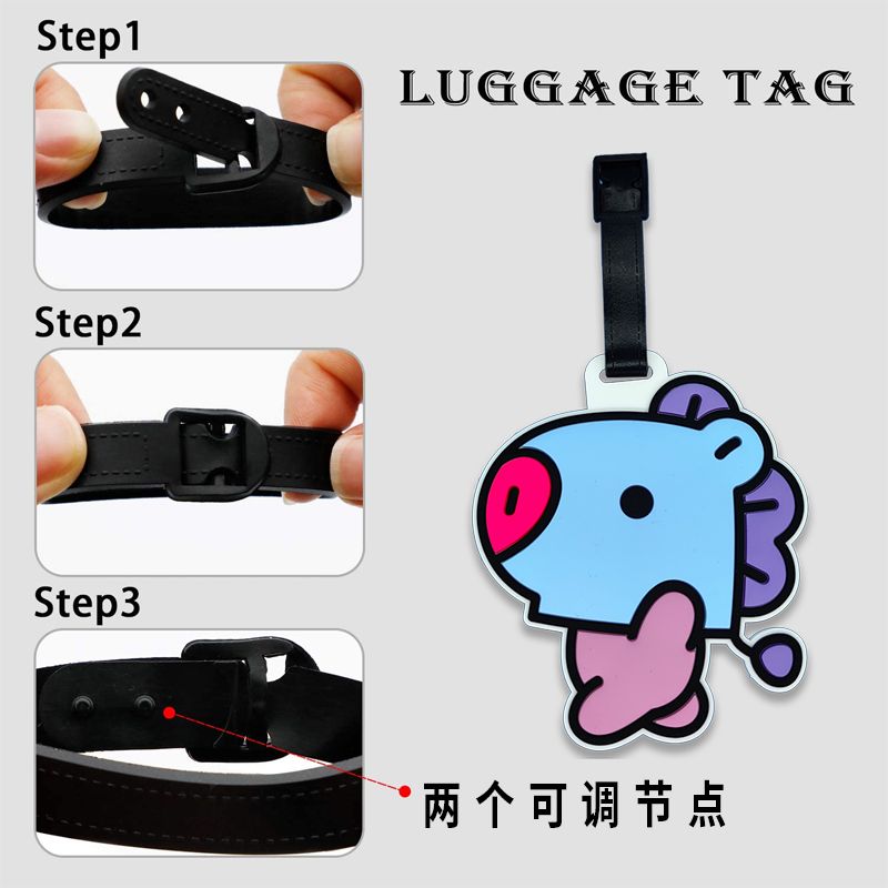 BT21 cartoon cute keychain Kaw - مراجعة Travel Accessories Sale وسعره