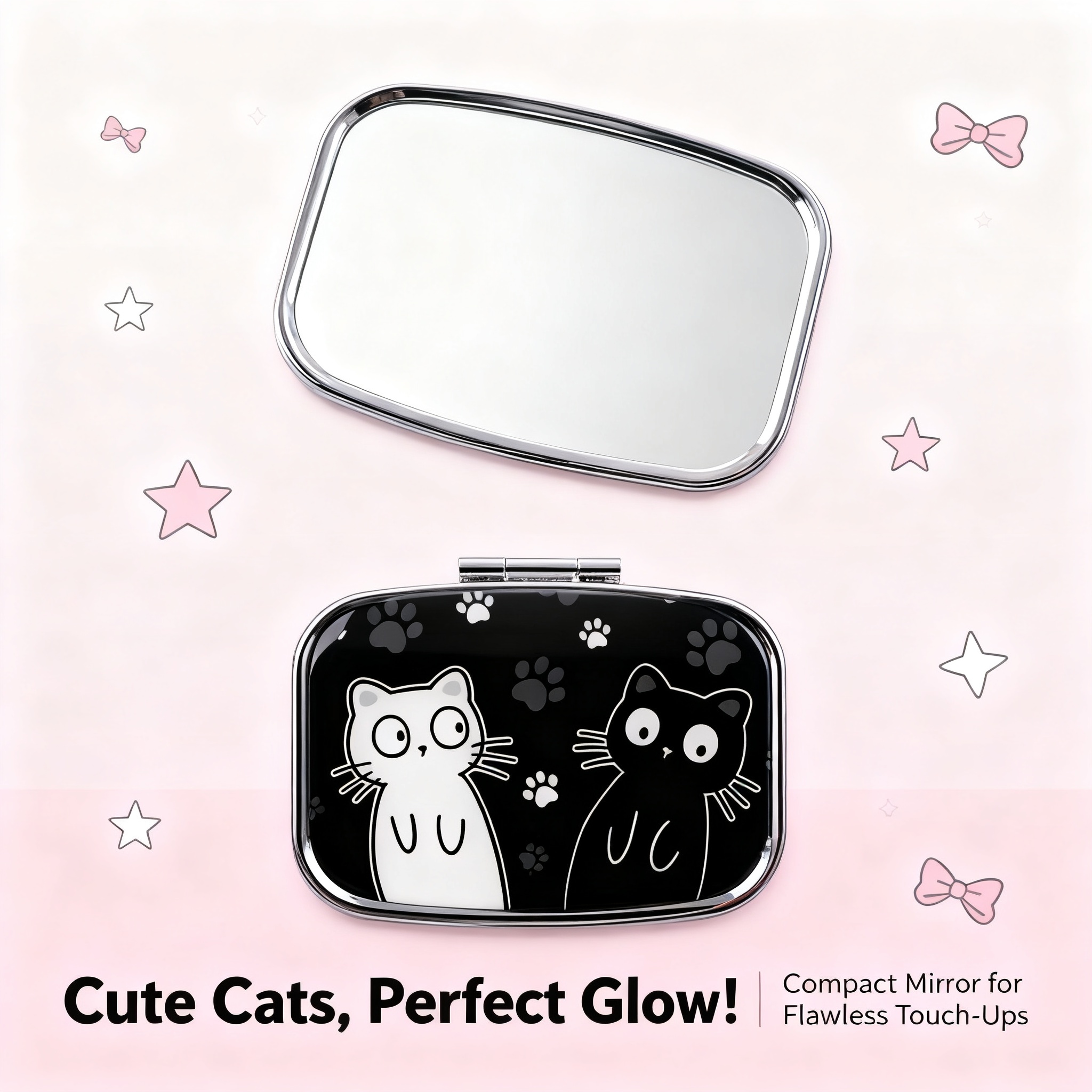 Cartoon Black And White Cat Tr - مراجعة Travel Accessories Store وسعره