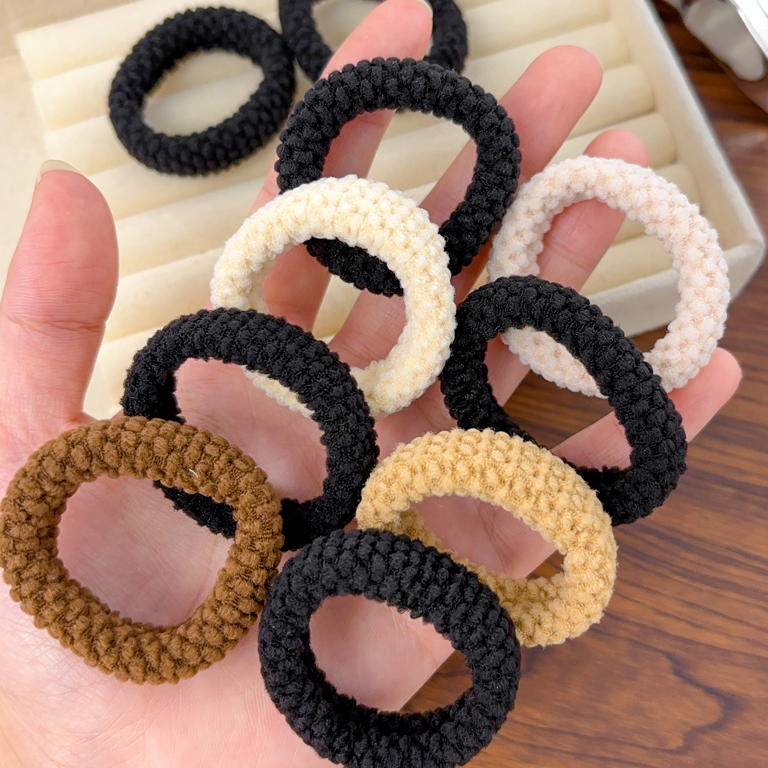 Seamless Hair Ties Thick Elast - مراجعة Travel Accessories For Girls وسعره