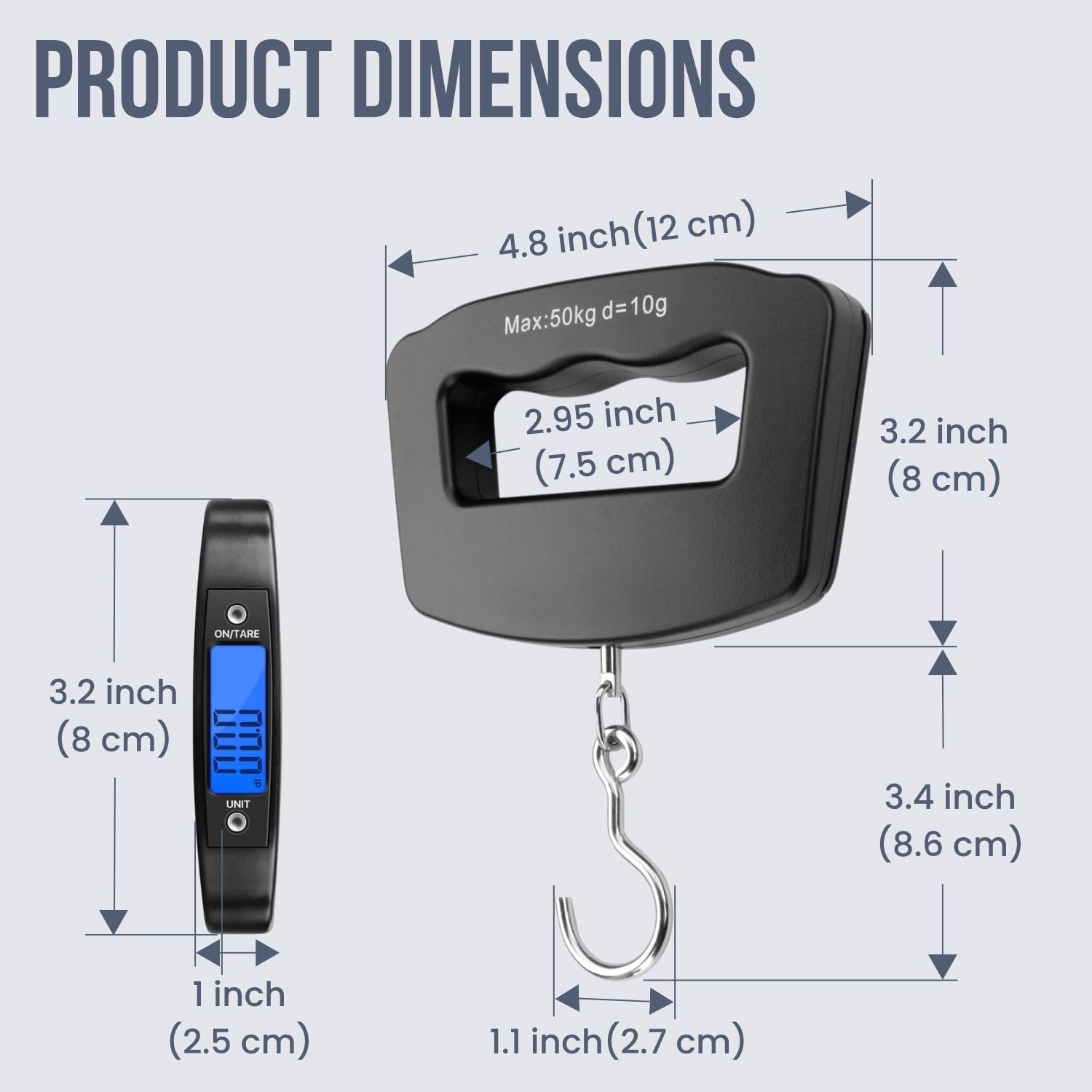 50Kg 10g Luggage Weight Scale, - مراجعة Travel Accessories Electronics وسعره