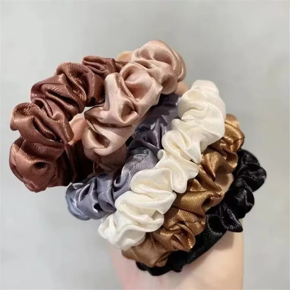 6Pcs Soft Satin Hair Scrunchie - مراجعة Travel Accessories For Girls وسعره