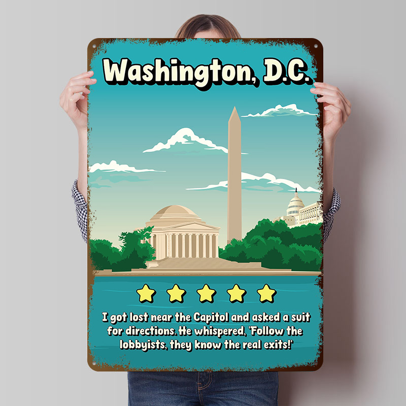 Washington D.C. Funny Review T - مراجعة Travel Accessories Reviews وسعره