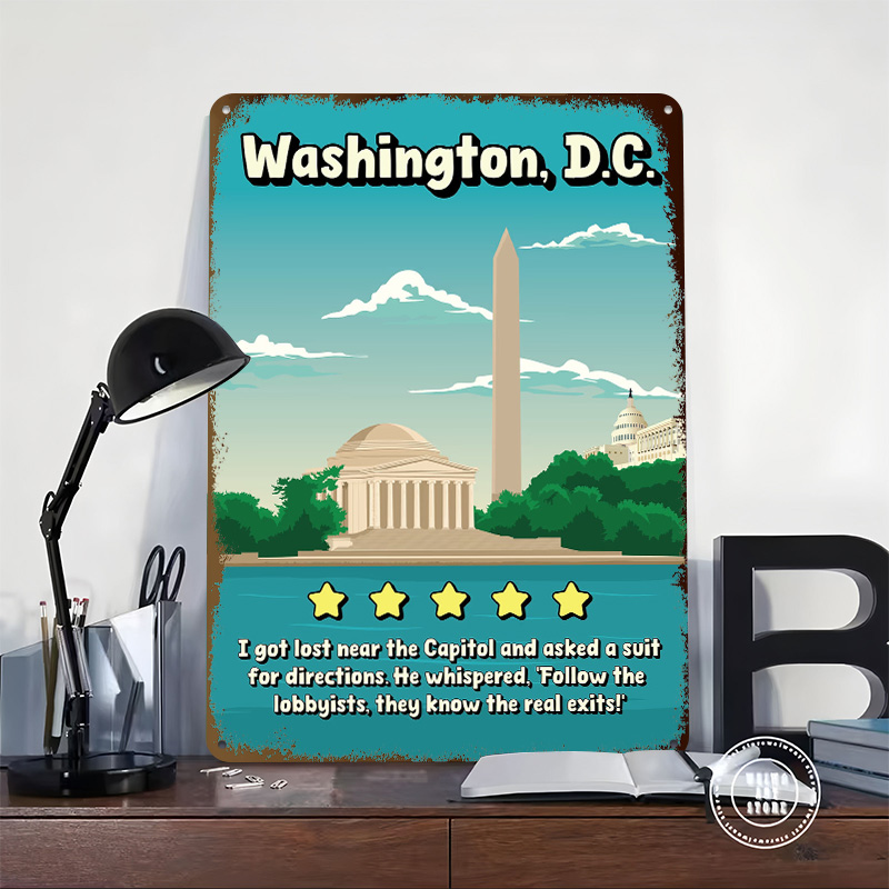 Washington D.C. Funny Review T - مراجعة Travel Accessories Reviews وسعره