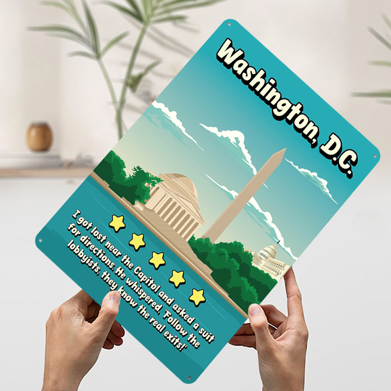 Washington D.C. Funny Review T - مراجعة Travel Accessories Reviews وسعره