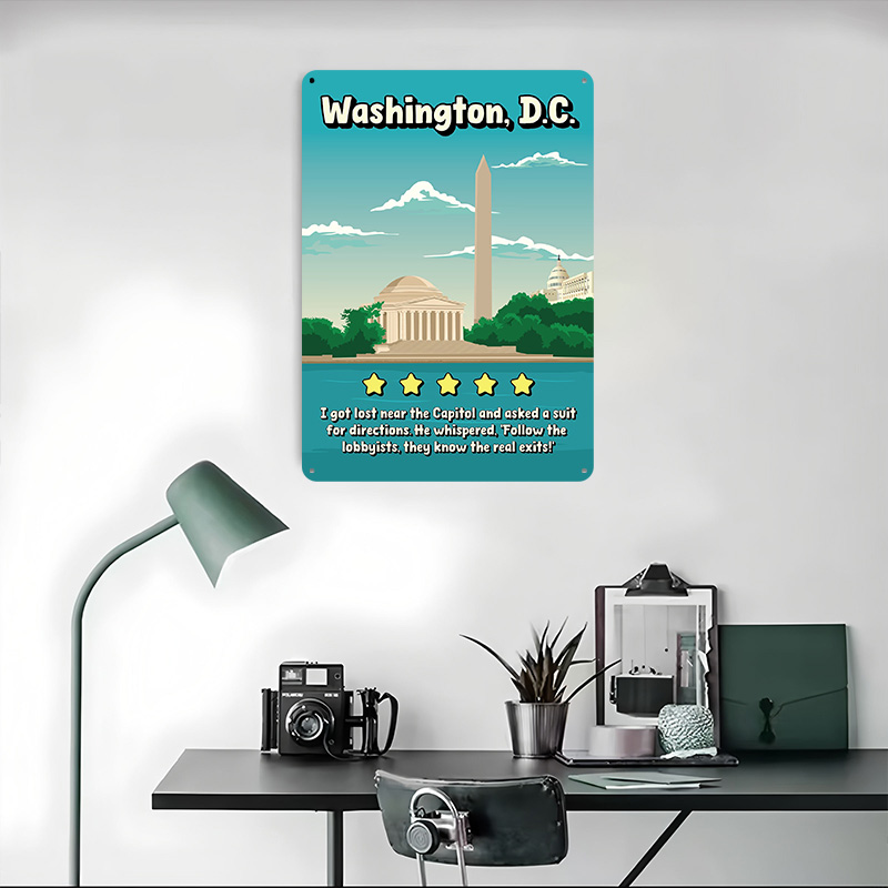 Washington D.C. Funny Review T - مراجعة Travel Accessories Reviews وسعره