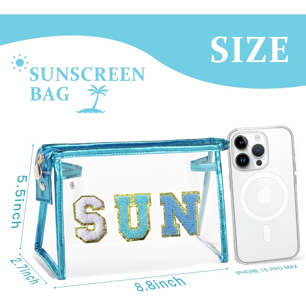 COSHAYSOO Sunscreen Bag Clear  - مراجعة Travel Accessories Pouch For Women وسعره
