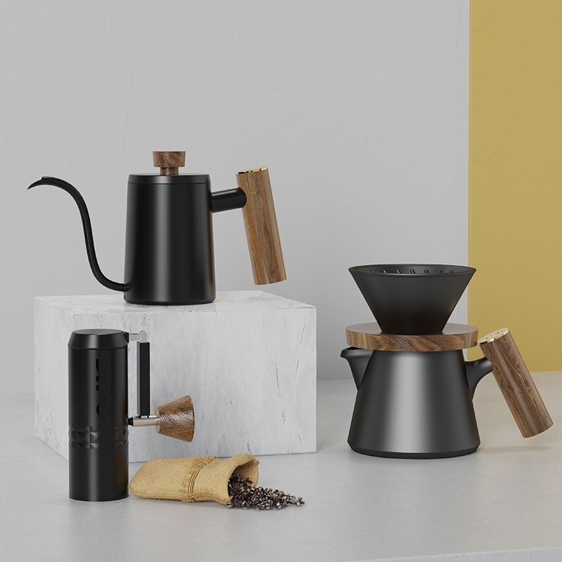 DHPO Luxury Coffee Kit Set wit - مراجعة Portable Travel Kettle وسعره