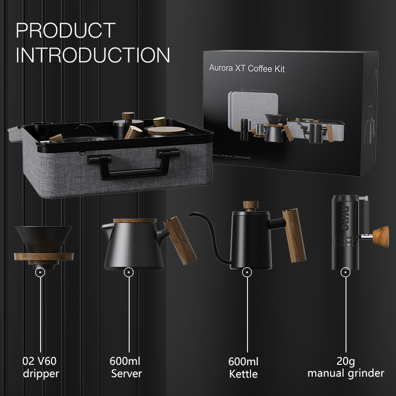 DHPO Luxury Coffee Kit Set wit - مراجعة Portable Travel Kettle وسعره