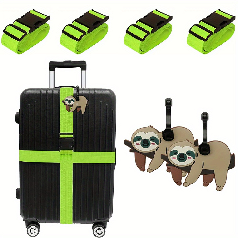 6 Pack Luggage Straps Luggage  - مراجعة Travel Accessories In Bulk وسعره