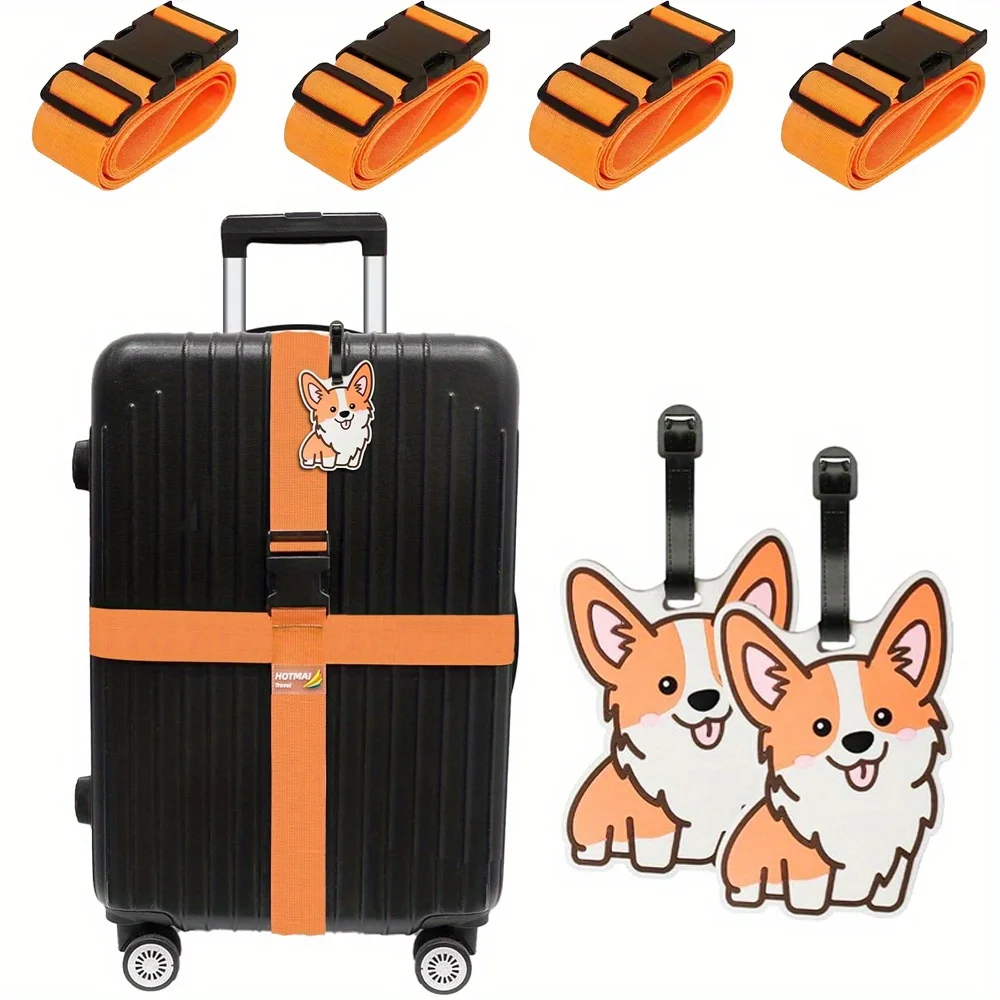 6 Pack Luggage Straps Luggage  - مراجعة Travel Accessories In Bulk وسعره